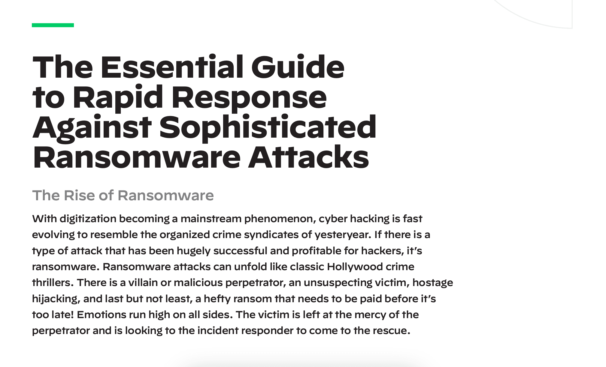 essential guide to counter ramsomware